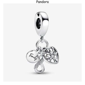 Authentic Pandora Family Infinity Triple Dangle Charm
